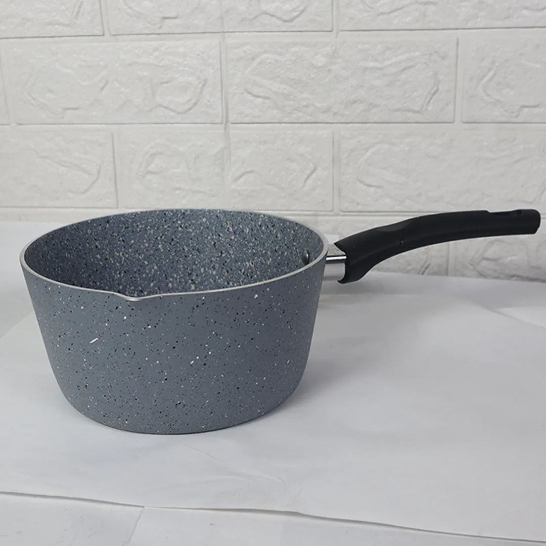 20 cm Marble Coated Signature Milk Pan - Gray