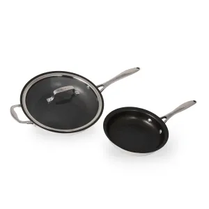 3-Piece Stainless Steel Skillet Set