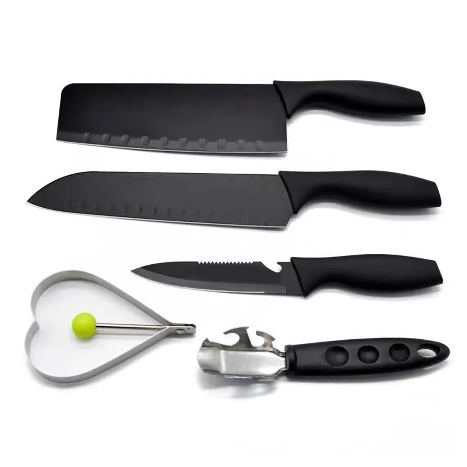 5-Piece Forged Kitchen Chef Cutlery Stainless Steel Knife Set, Chopping Knife, Chef Knife, Utility Knife, Butcher Knife (5pc)