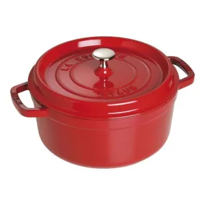 5.5 qt, round, Cocotte, cherry