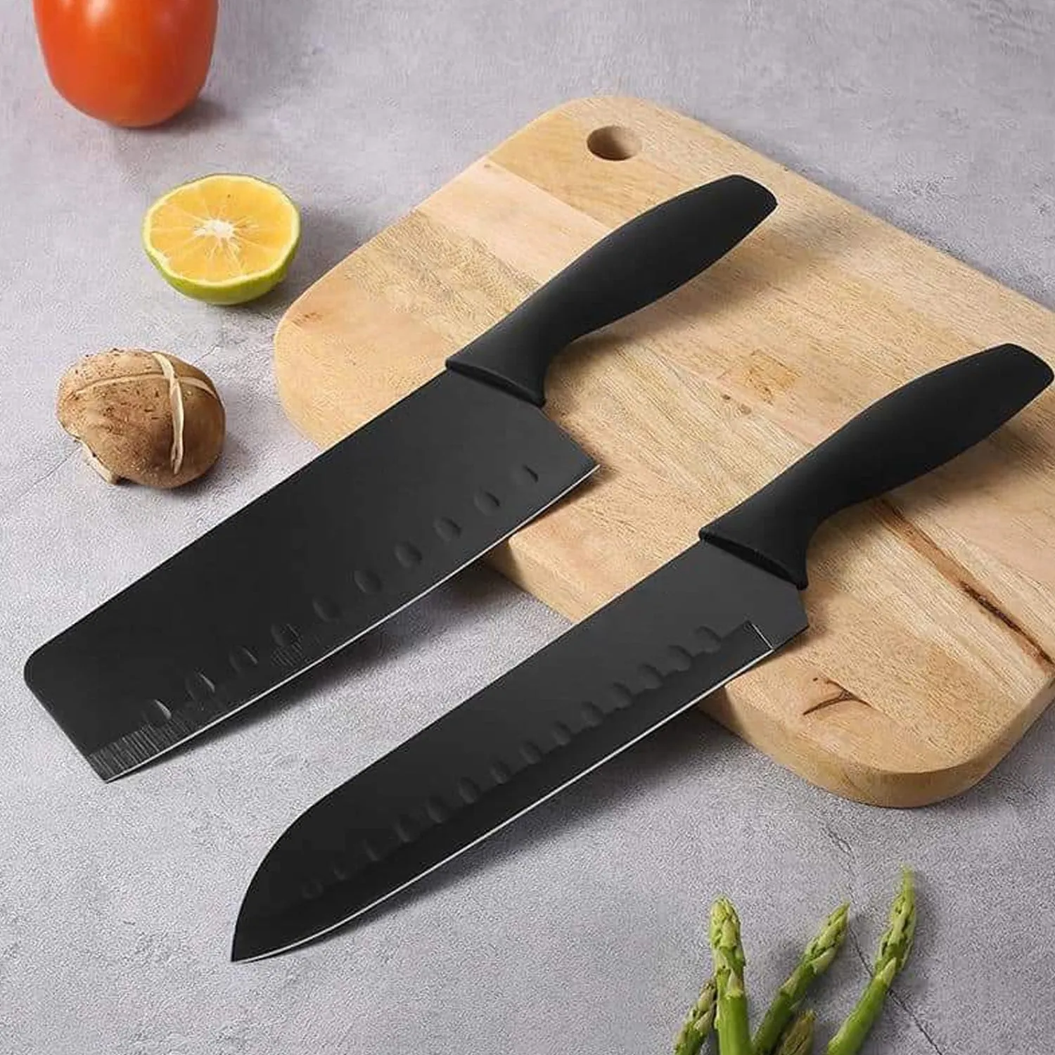 5910 5-Piece Forged Kitchen Chef Cutlery Stainless Steel Knife Set, Chopping Knife, Chef Knife, Utility Knife, Butcher Knife (5pc)