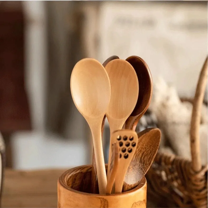 6pcs Wooden Spoon Set