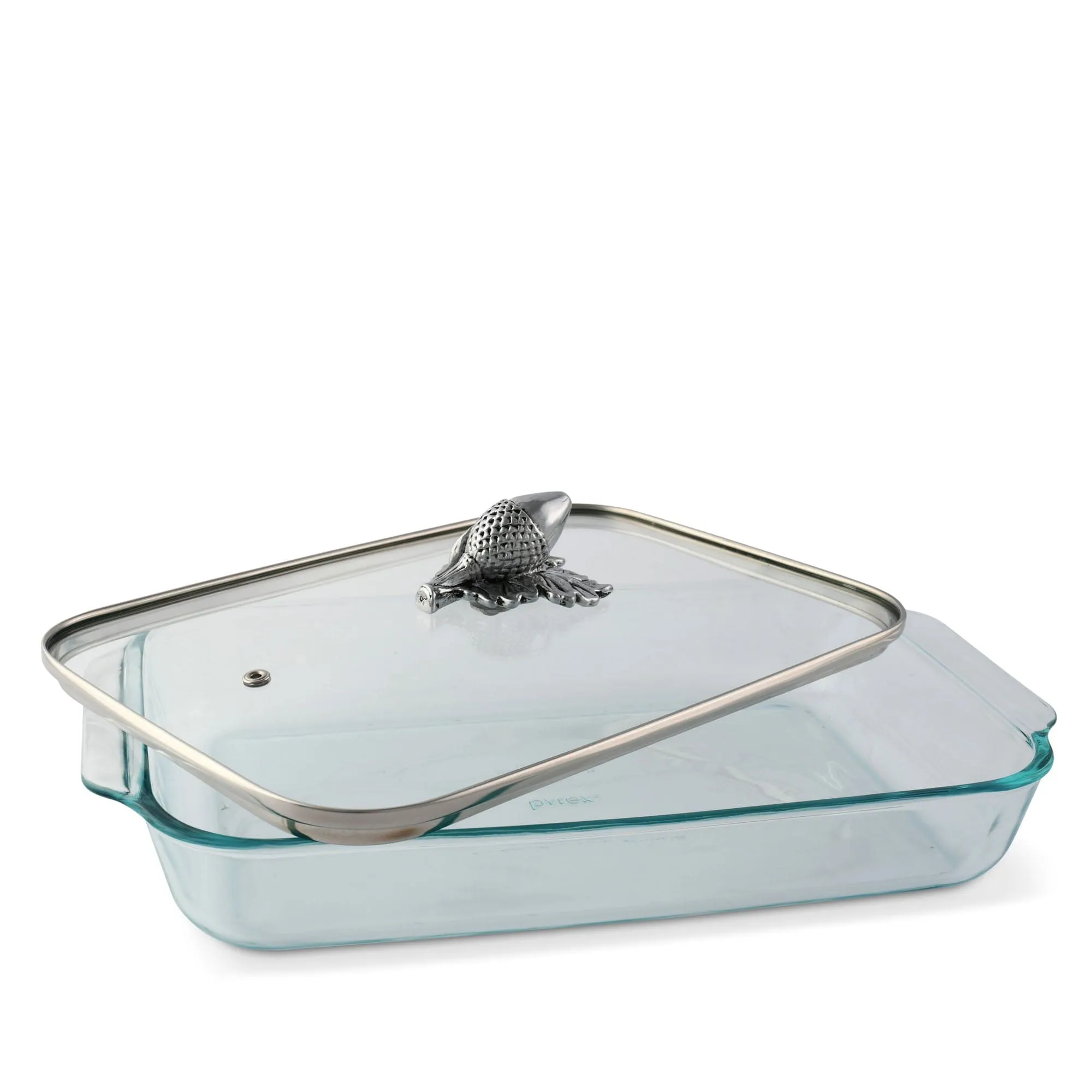 Acorn Lid with Pyrex 3 quart Baking Dish