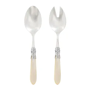 Aladdin Salad Server Set Brilliant - Ivory