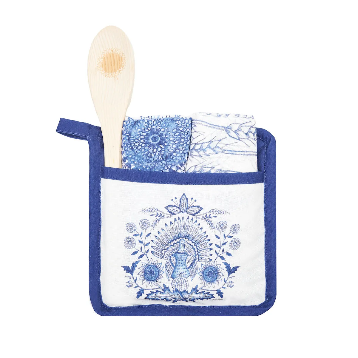 Blue Harvest Turkey Pot Holder Set