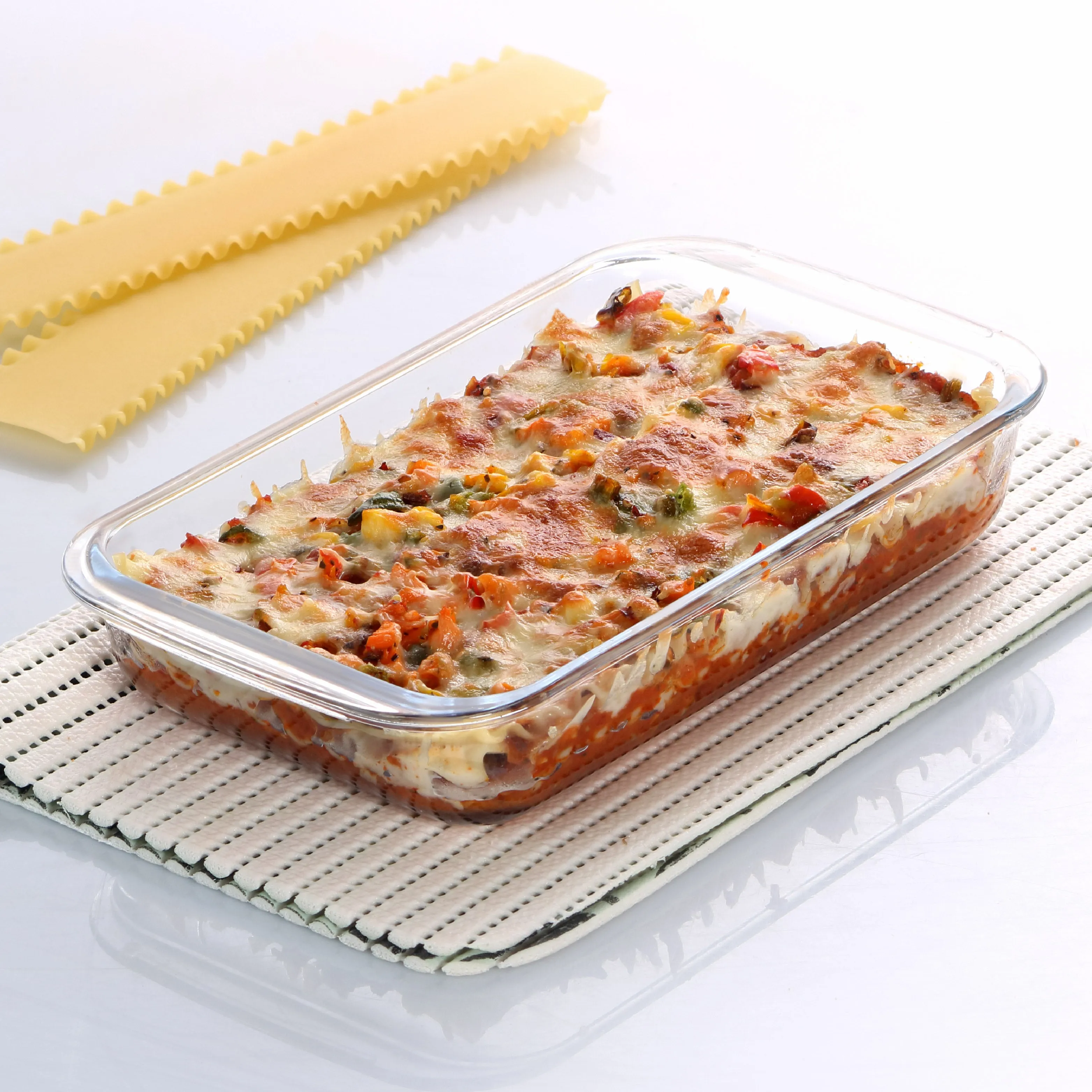 Dahlia Rectangle Glass Baking Dish, 1100ml