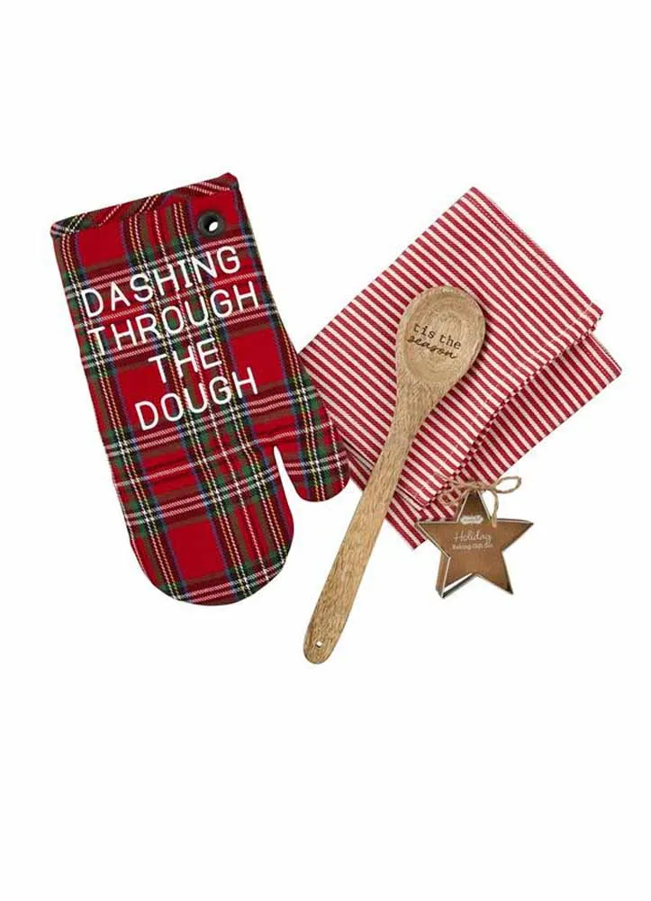 Dashing Oven Mitt Towel Set by Mud Pie