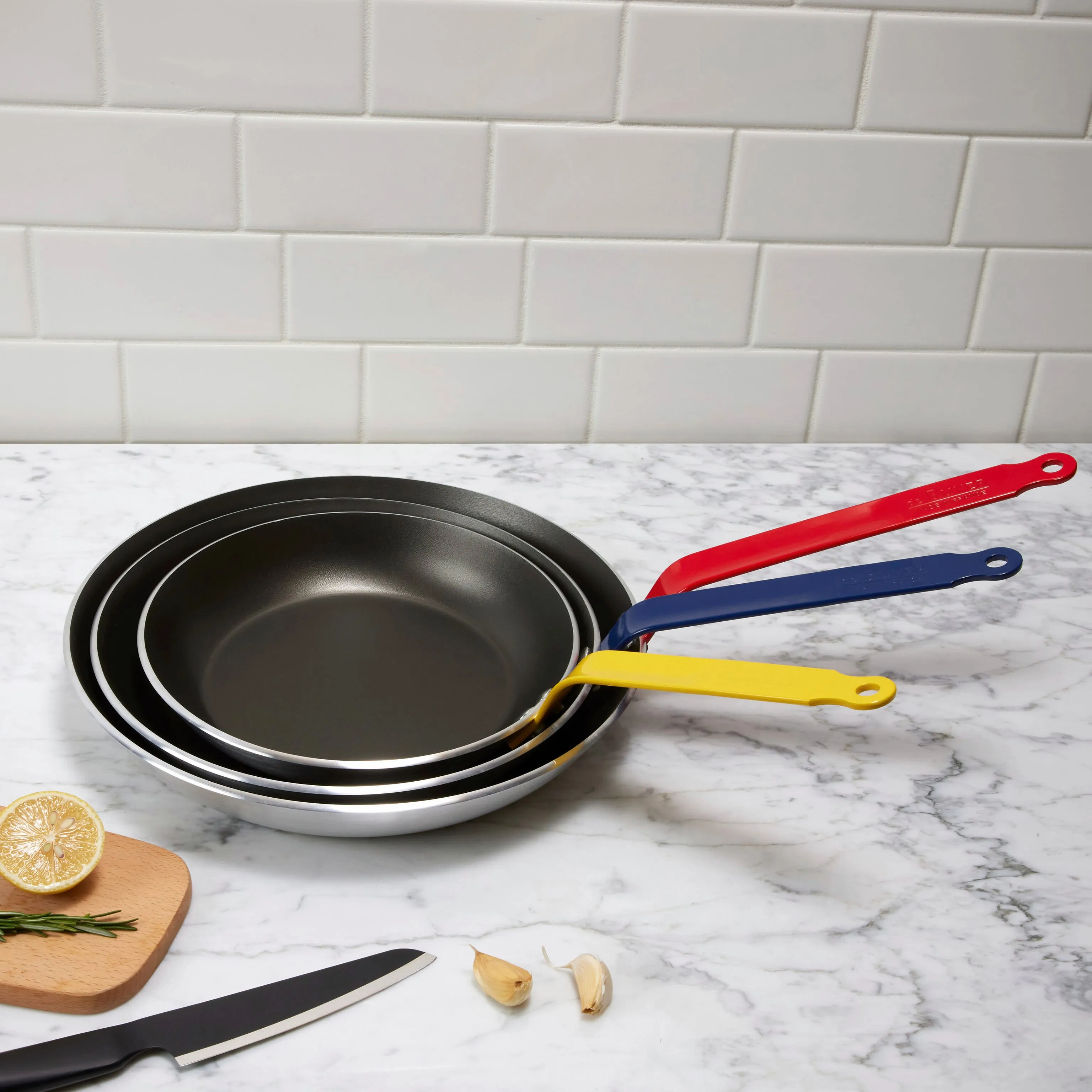 DeBuyer Non-Stick Pans - Set of 3