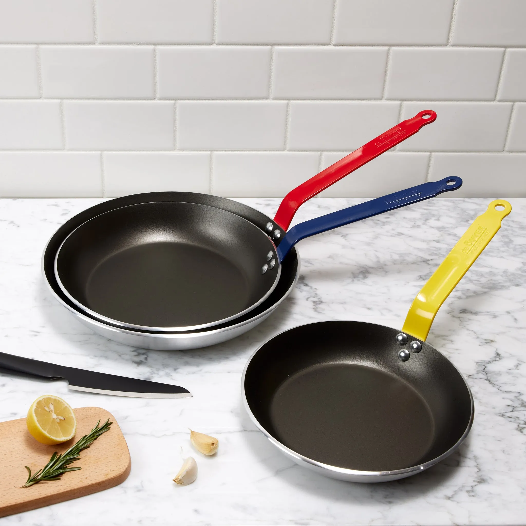 DeBuyer Non-Stick Pans - Set of 3