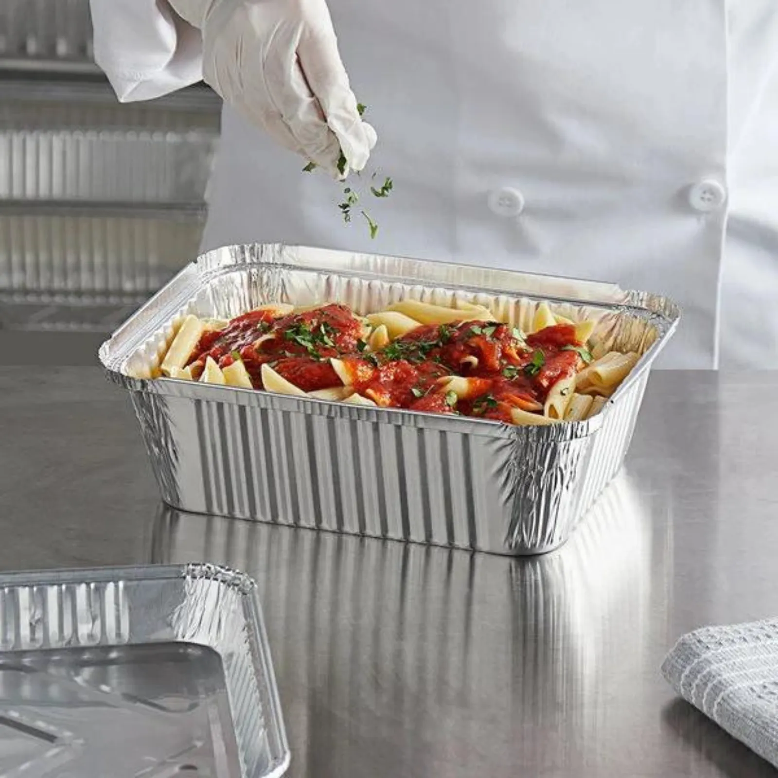 Disposable Aluminum 5Lb Oblong Pan 9” x 6.25”