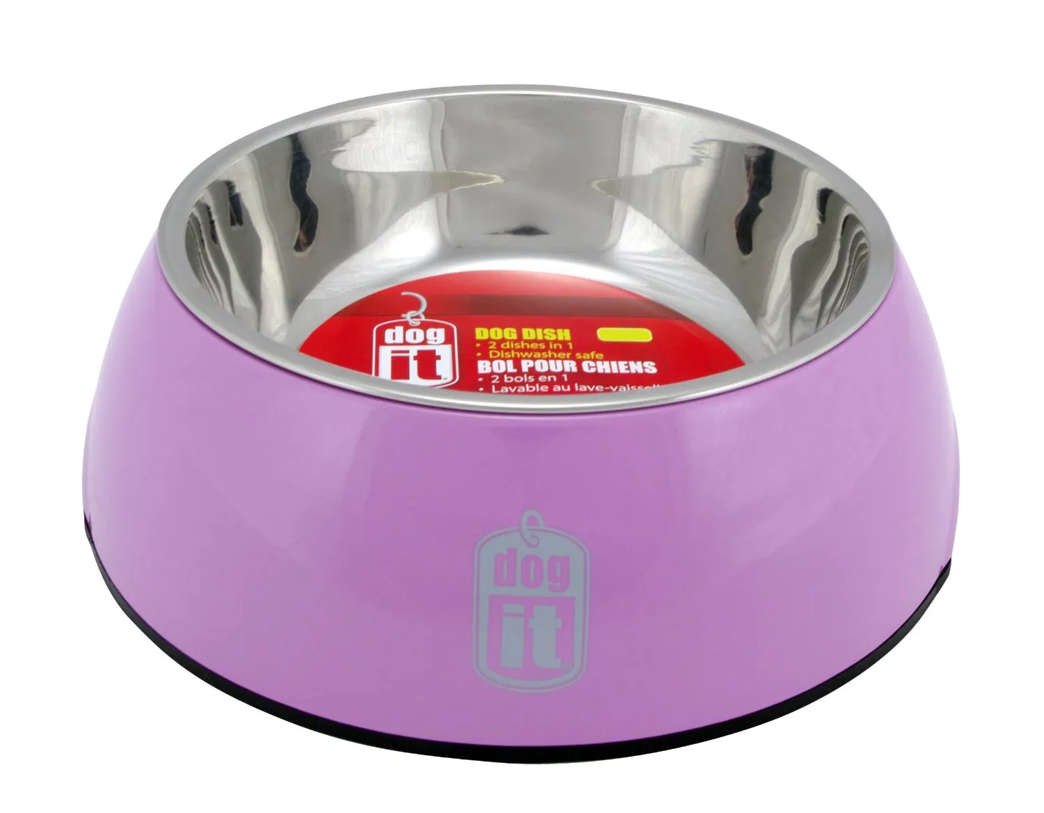 Dogit Durable Bowl with Stainless Steel Insert for Dogs L