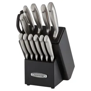 Farberware Edgekeeper 13 Piece Self Sharpening Stainless Steel Hollow Handle Knife Block Set