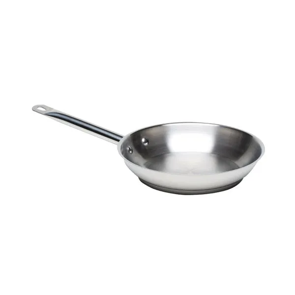 Genware Stainless Steel Frying Pan 20cm Dia