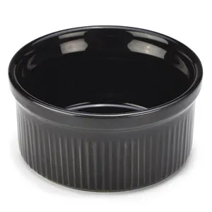 GenWare Stoneware Black Ramekin 8cm/3"- Pack 12