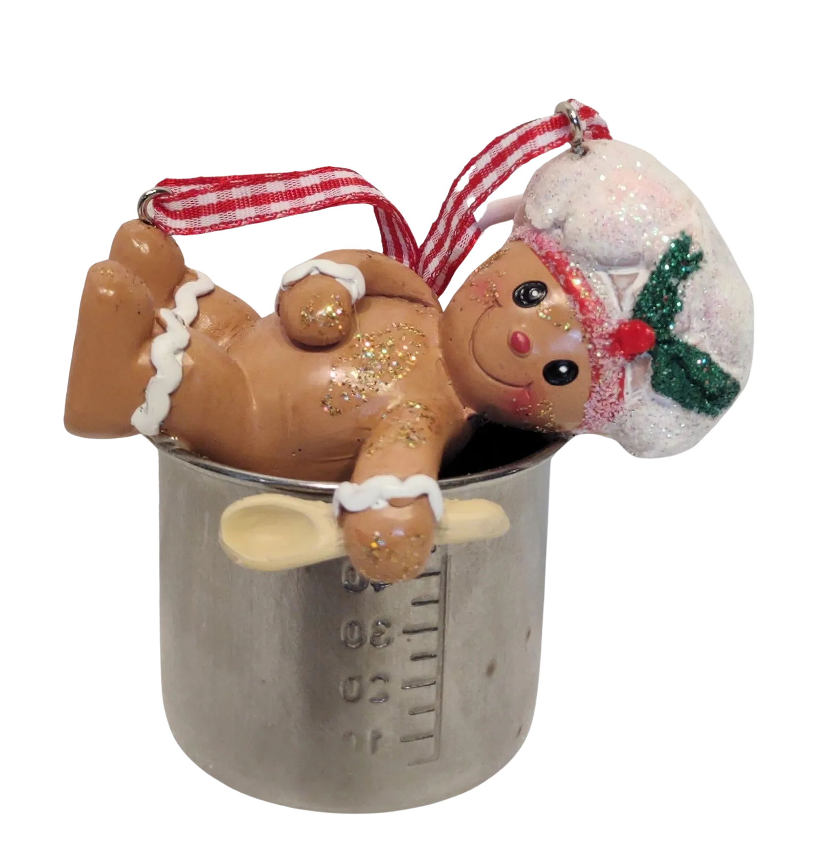 Gingerbread Boy Ornament with Baking Utensils Ornament Assortment