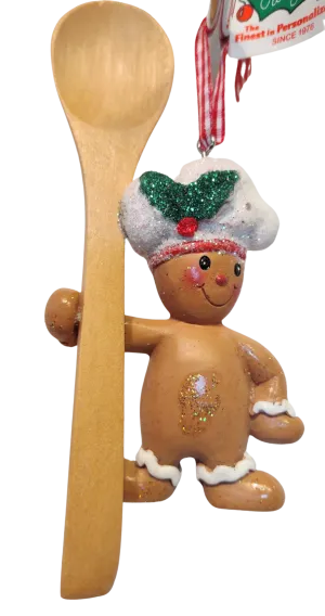 Gingerbread Boy Ornament with Baking Utensils Ornament Assortment