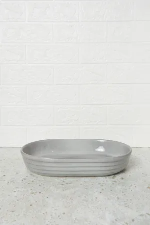 Grey Oval Bake Dish