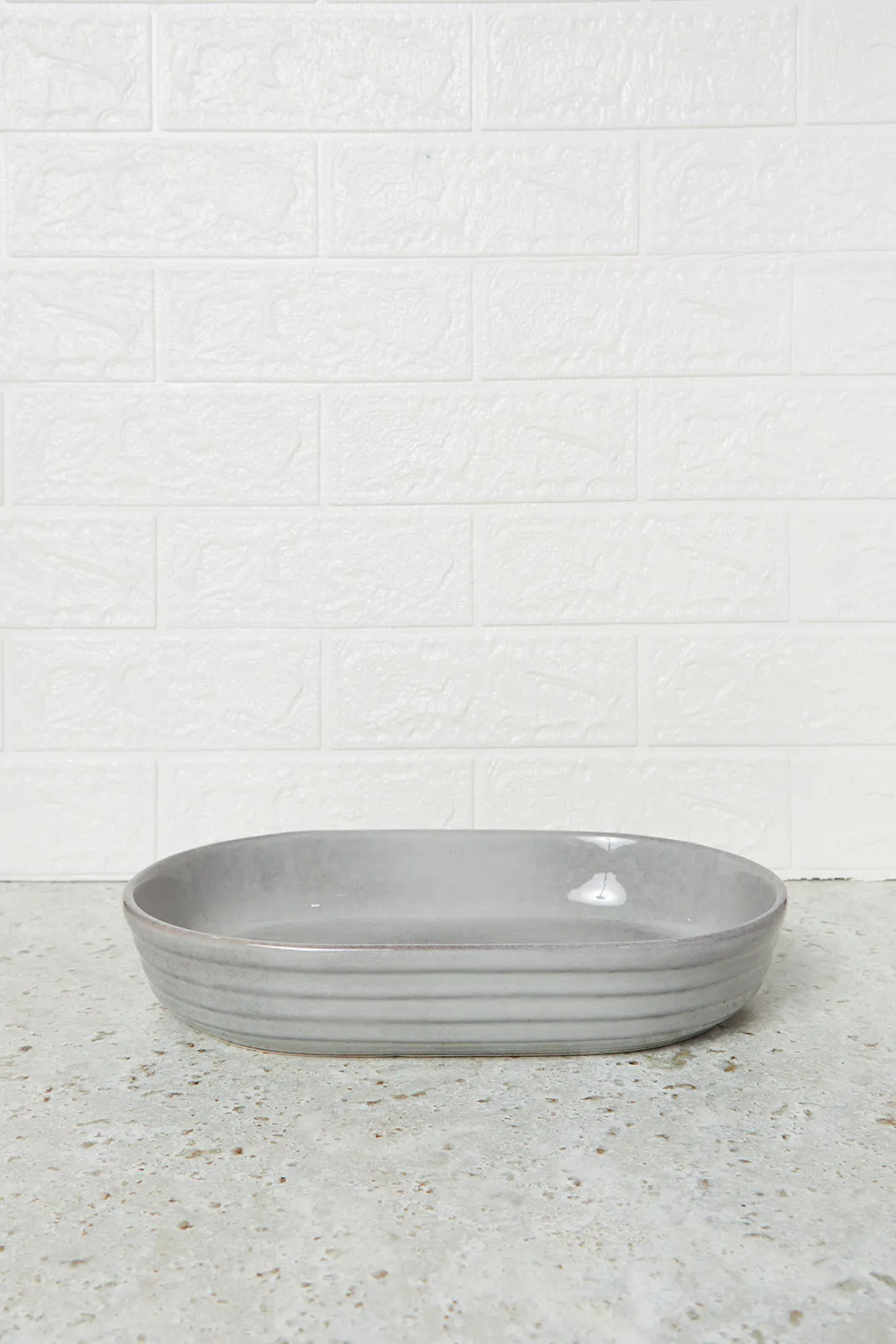 Grey Oval Bake Dish