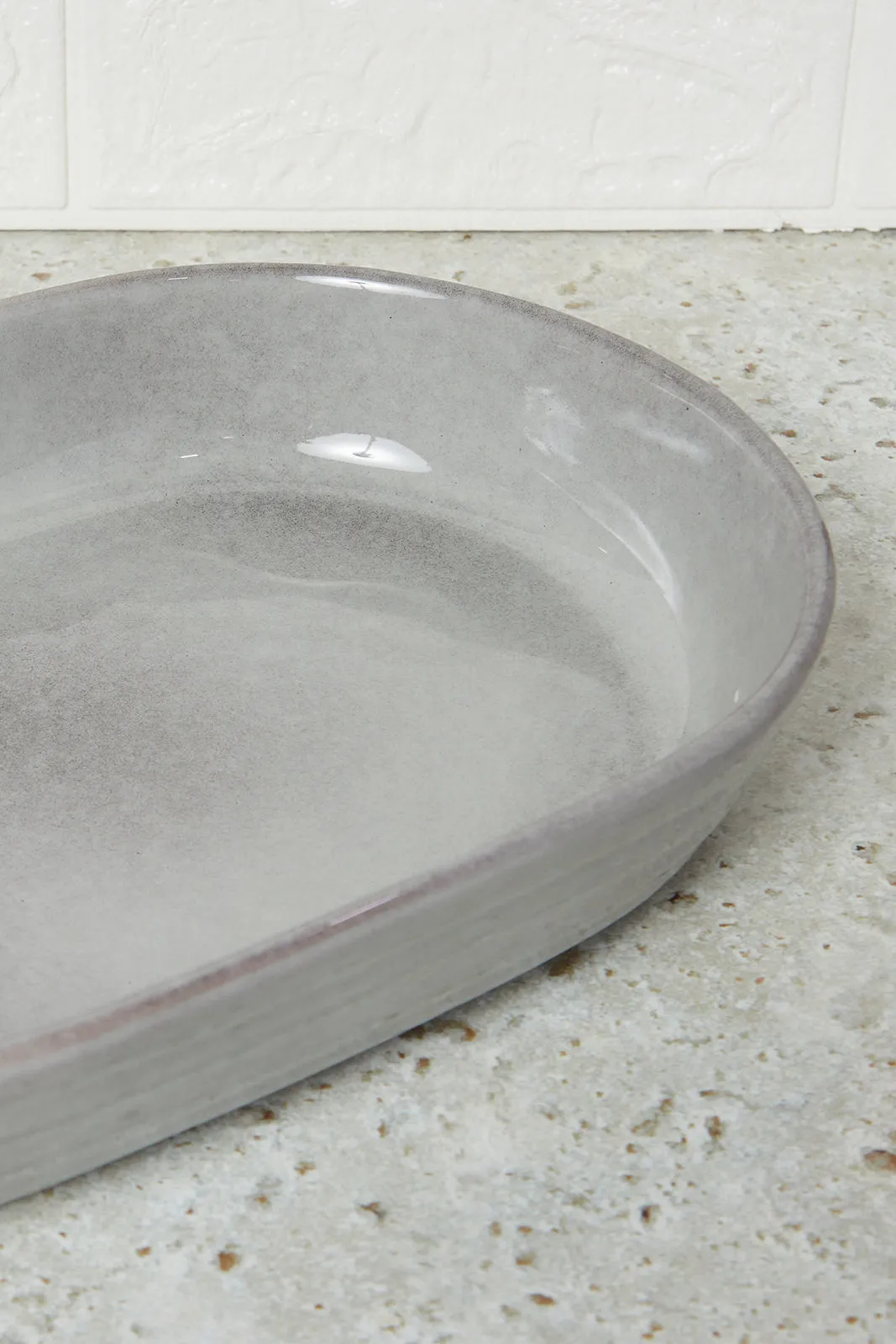 Grey Oval Bake Dish