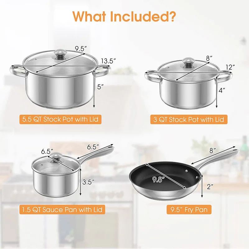 Household Daily Delicacies Pot Safe Non-Stick Cookware Set