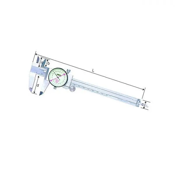 Insize 0-300MM Dial Vernier Caliper 1312-300A (0.01MM),  0.03MM