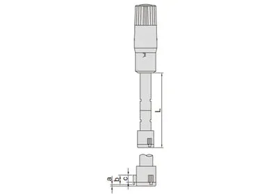 Insize (12-16MM) Three Points Internal Micrometer (Individual) with Ratchet Stop 3227-16