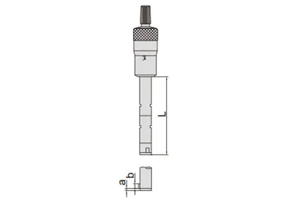 Insize (12-16MM) Three Points Internal Micrometer (Individual) with Ratchet Stop 3227-16