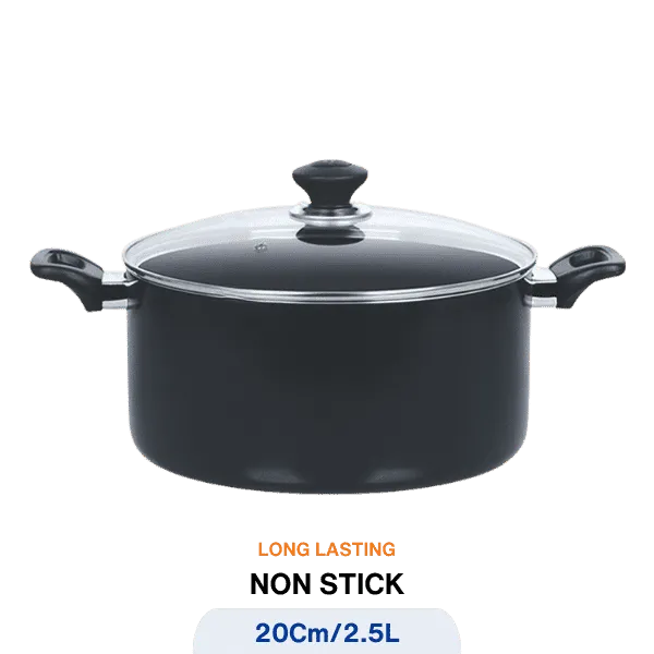 KITCHEN KING LUMINA CASSEROLE (GLASS LID) 20CM