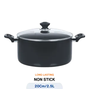 KITCHEN KING LUMINA CASSEROLE (GLASS LID) 20CM