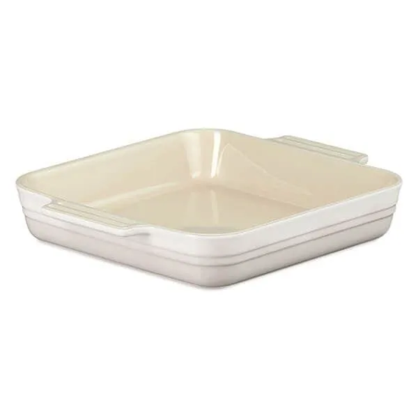 Le Creuset Stoneware 23cm Classic Square Dish Meringue