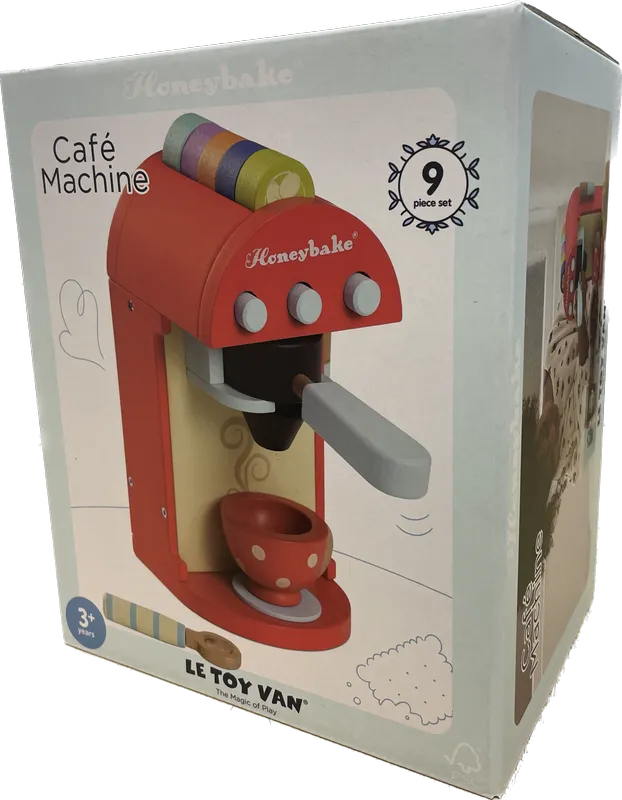 Le Toy Van Wooden Honeybake Cafe Machine