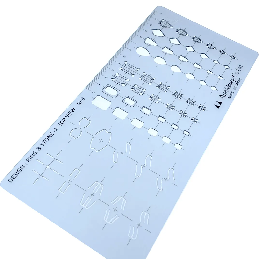 Modeling Template Ring & Stone-2- Top View M-8