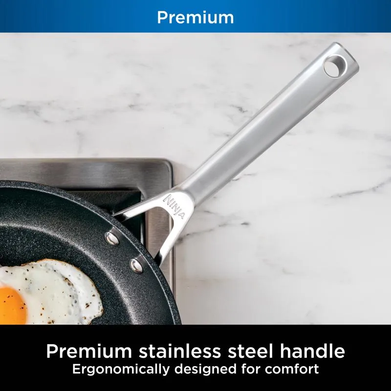 Ninja NeverStick Aluminum/Stainless Steel Griddle Pan Gray