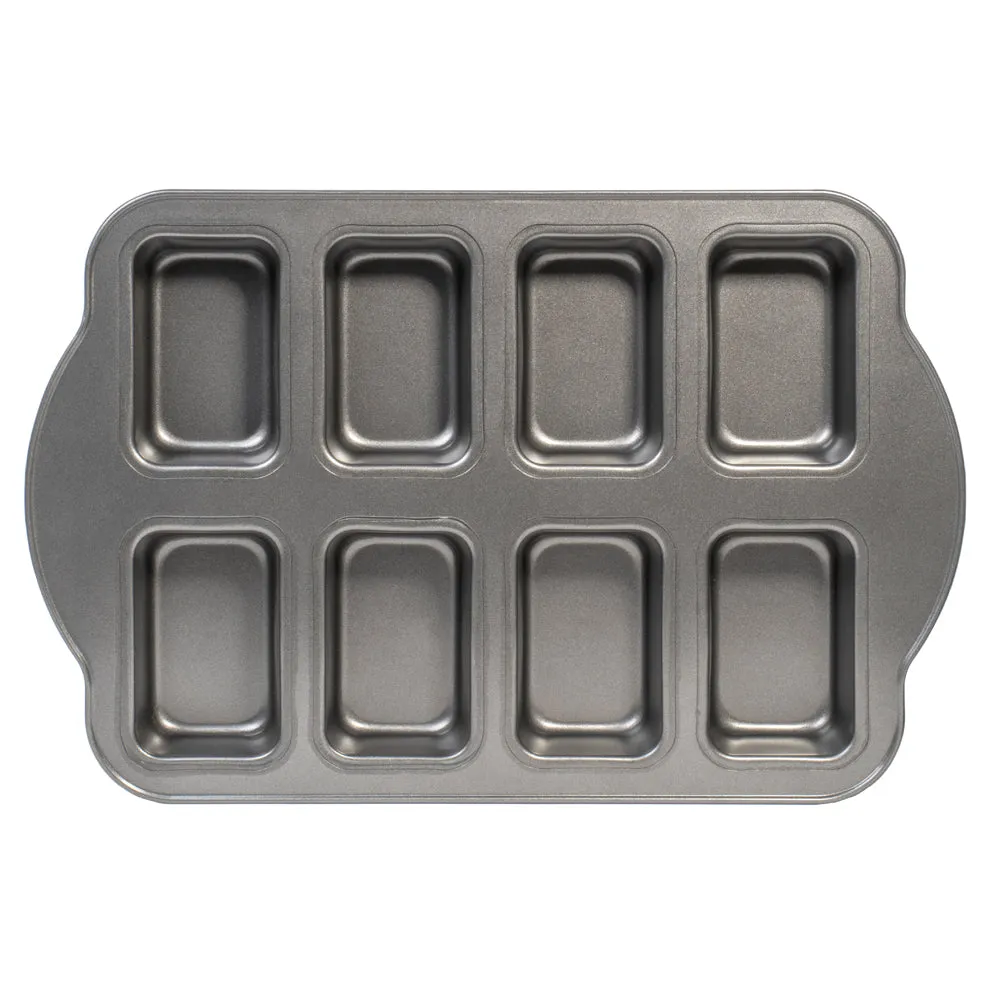 Non-Stick Original Mini Loaf Cake Baking Pan Sheet, 8-Cavity