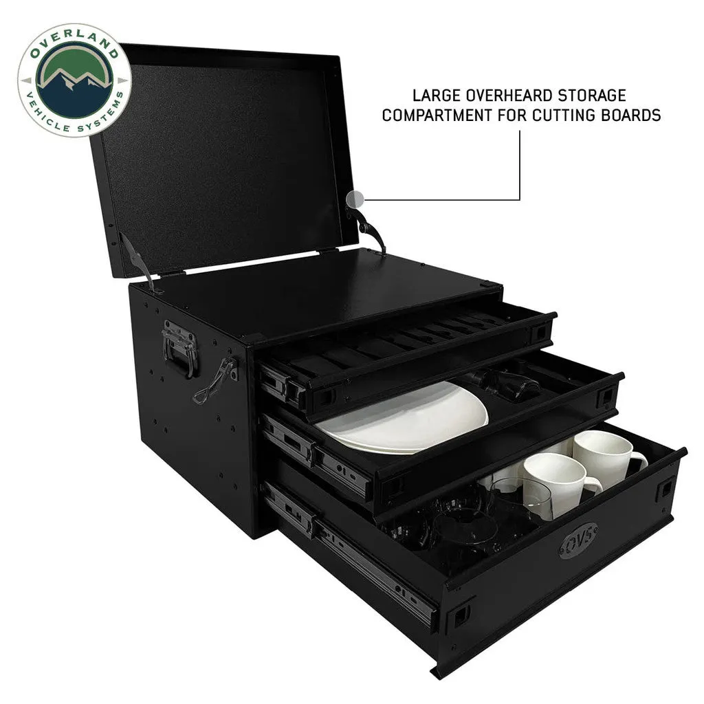 Overland Vehicle Systems Kitchen System 39 Piece Cookware & Storage - Recon Recovery