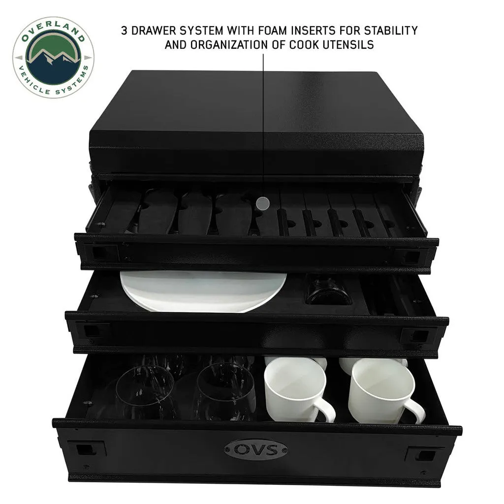 Overland Vehicle Systems Kitchen System 39 Piece Cookware & Storage - Recon Recovery