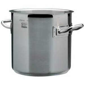 Piazza "5 Stars" Stainless Steel Stockpot, 103.8-Quart