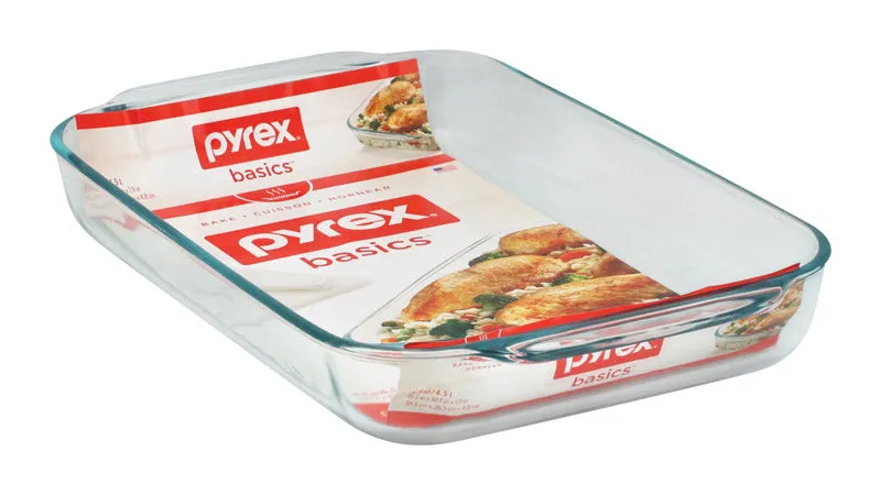 Pyrex 10 in. W X 15 in. L Baking Dish Clear