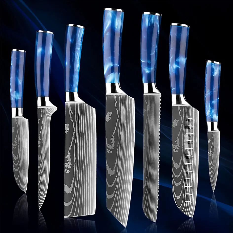 Razor Sharp Kitchen Knife Blue