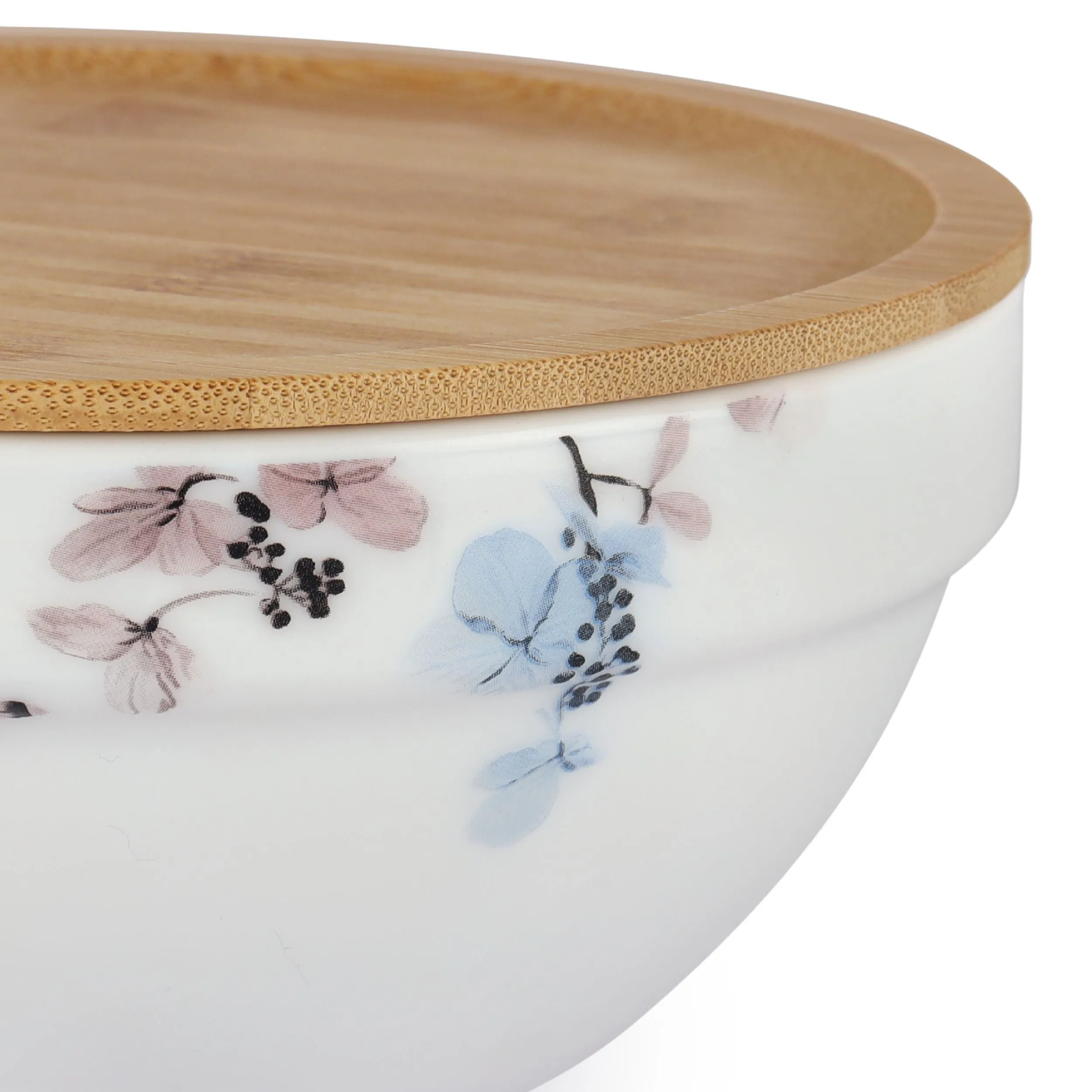 Royale Series Mixing bowls with bamboo lid Gift Set, 3 Pieces