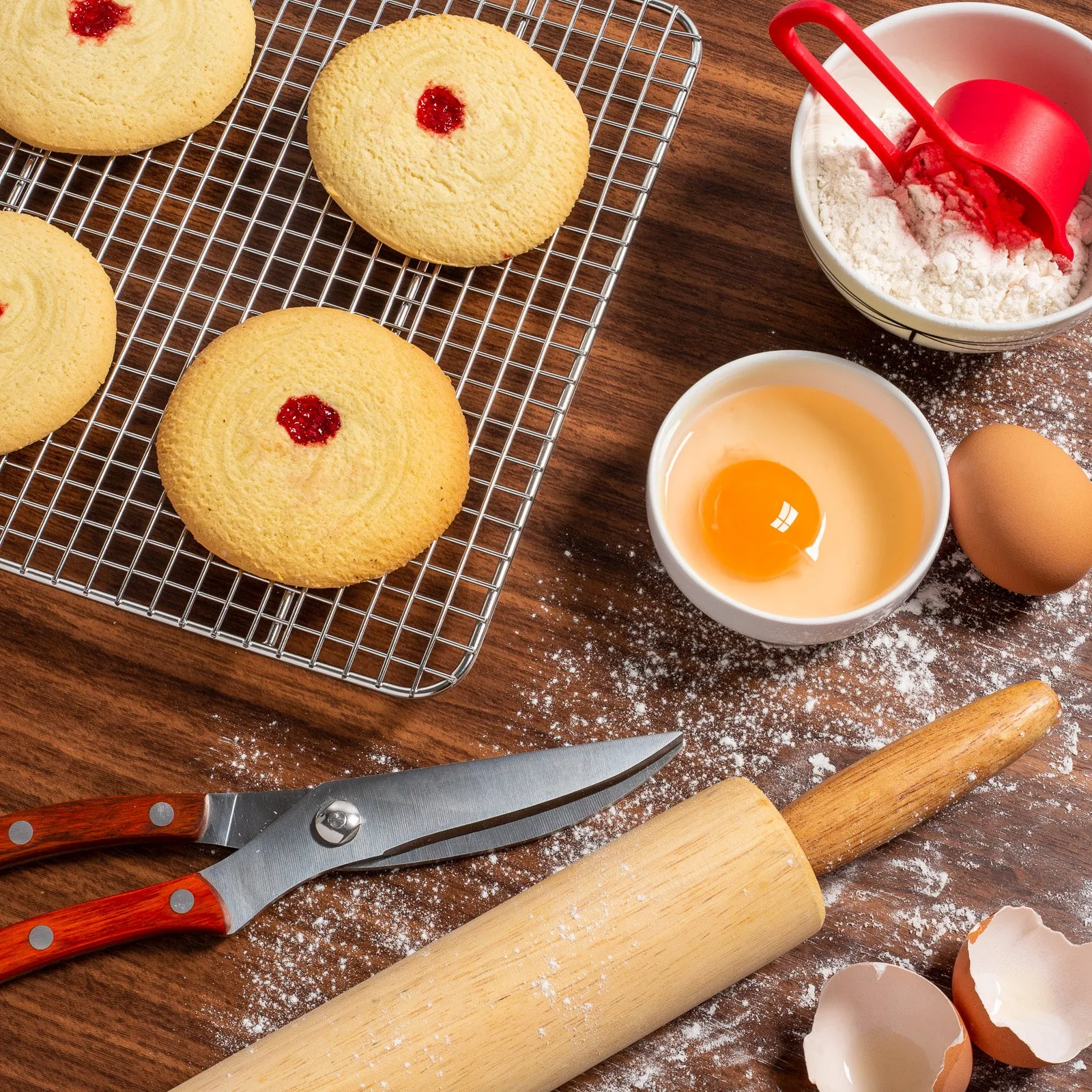 (Set of 2) Stainless Steel Baking & Cooling Racks