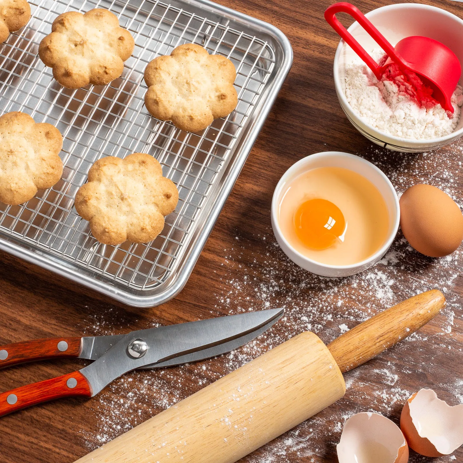 (Set of 2) Stainless Steel Baking & Cooling Racks