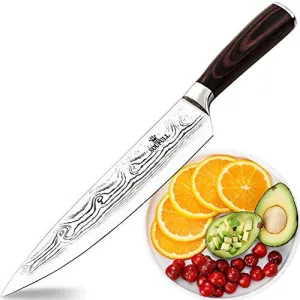 Soufull 8-inch Chef Knife VG 10 Japanese Stainless Steel Gyutou Knife with Ergonomic Handle