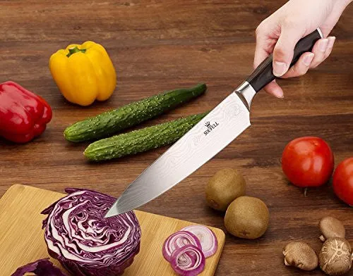 Soufull 8-inch Chef Knife VG 10 Japanese Stainless Steel Gyutou Knife with Ergonomic Handle