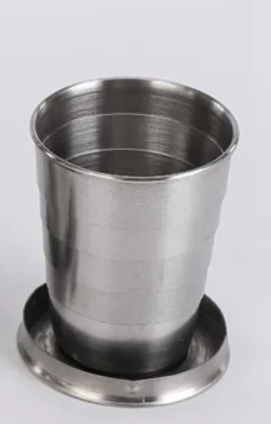 Stainless Steel Folding Cups - 3 sizes available