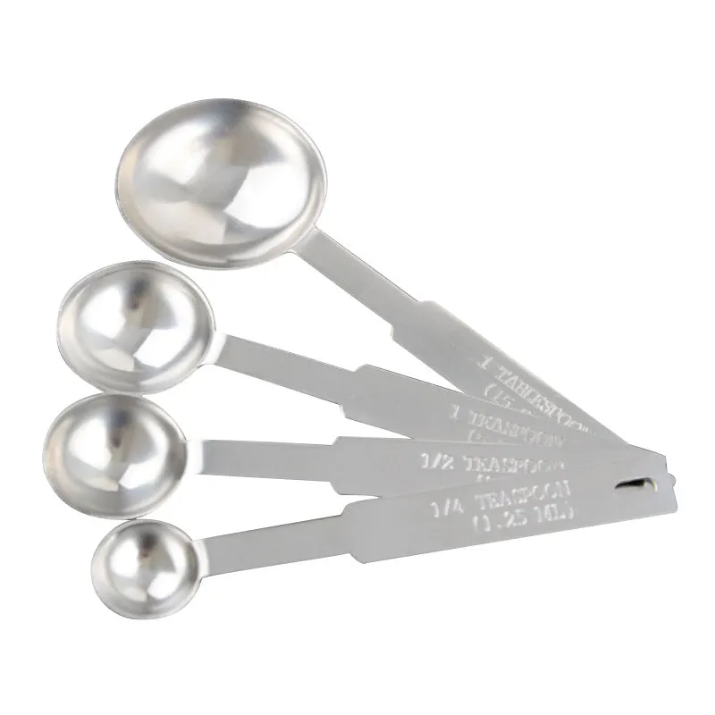 Stainless Steel Measuring Spoons Cups Set Kitchen Seasoning Spoons Measuring Tools