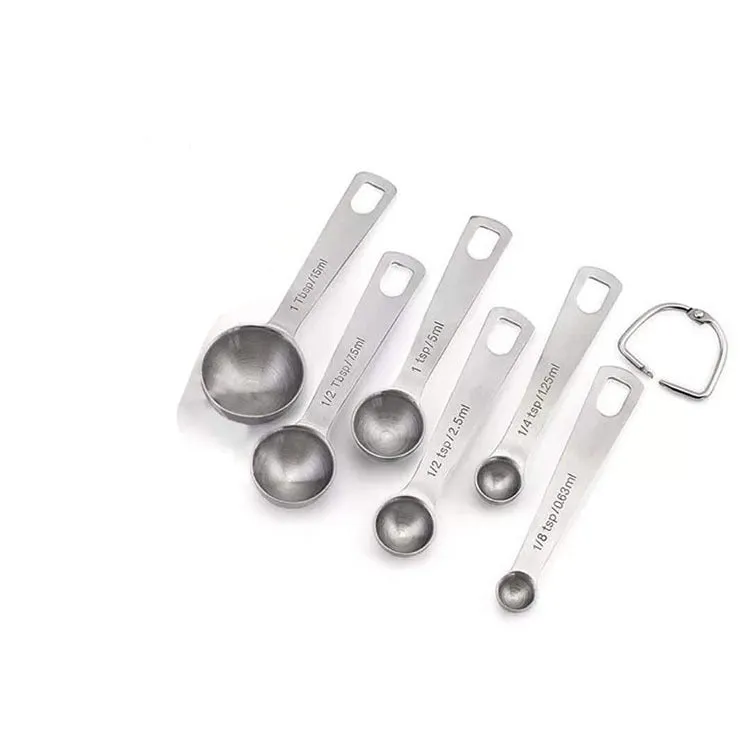 Stainless Steel Measuring Spoons Cups Set Kitchen Seasoning Spoons Measuring Tools