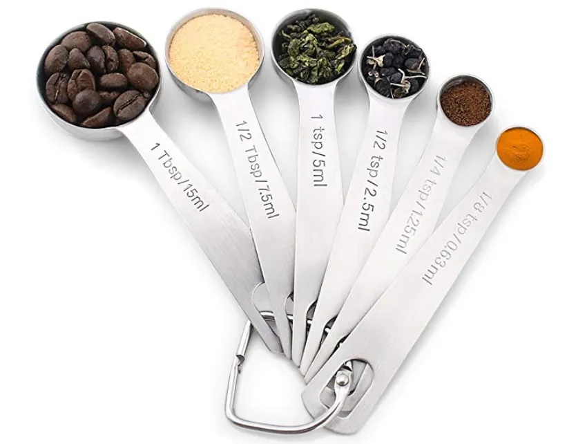 Stainless Steel Measuring Spoons Cups Set Kitchen Seasoning Spoons Measuring Tools