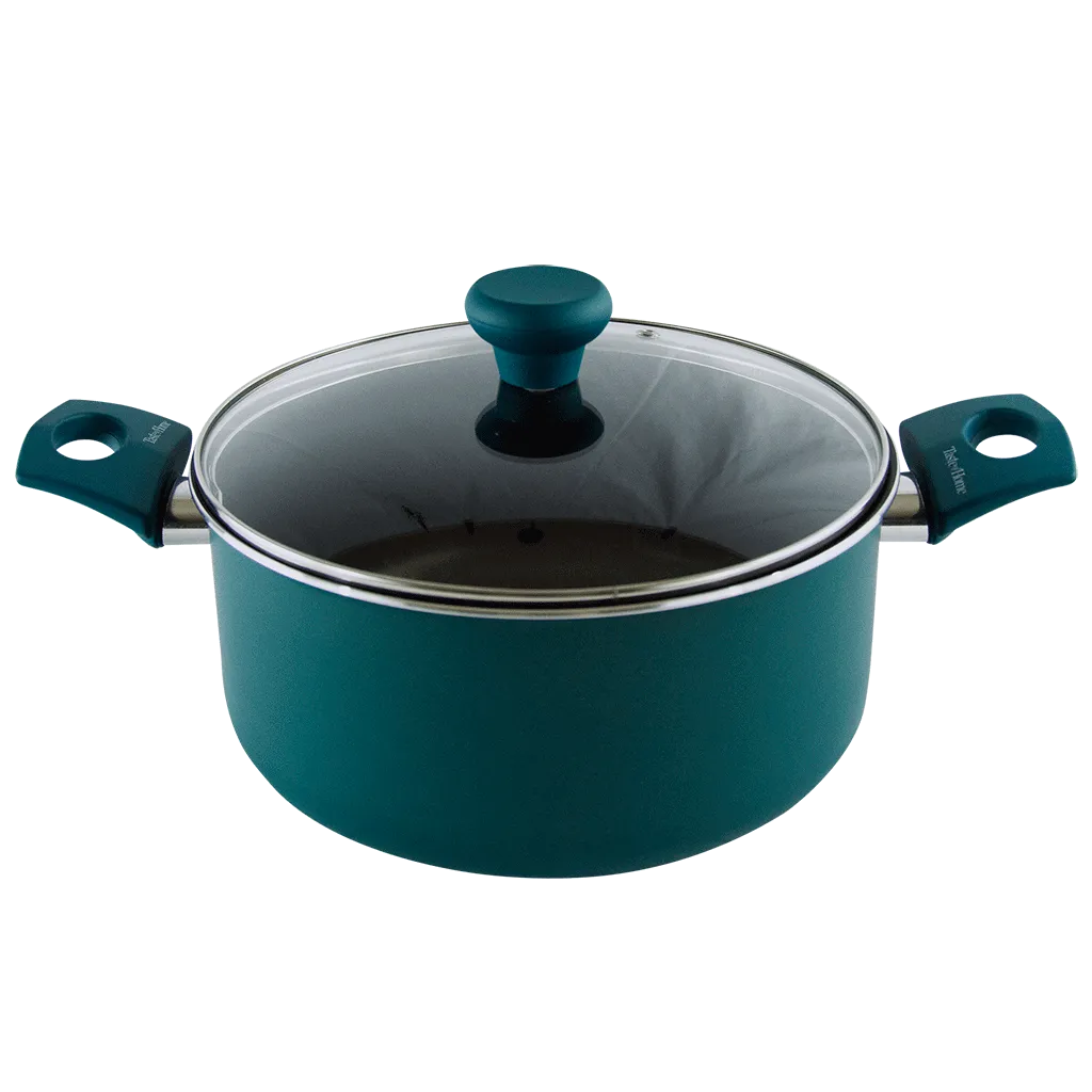 TC145A 5 Quart NonStick Aluminum Dutch Oven with Lid by Taste of Home