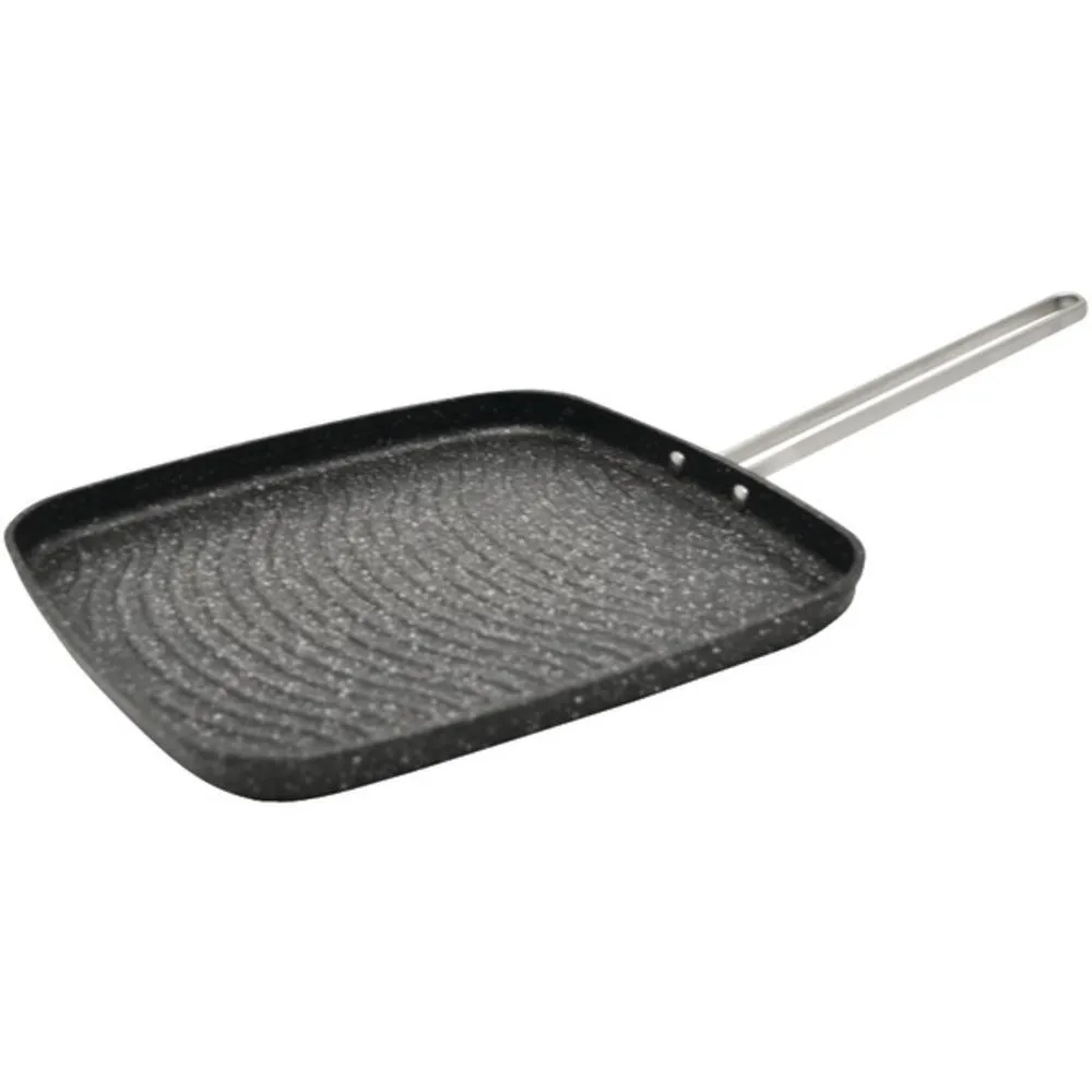 THE ROCK by Starfrit 030280-006-0000 THE ROCK by Starfrit 10 Grill Pan with Stainless Steel Wire Handle